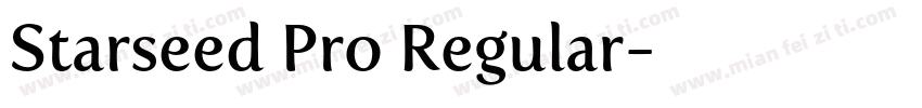 Starseed Pro Regular字体转换
